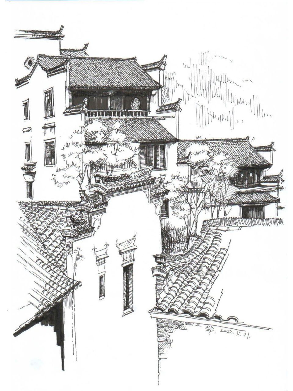 交作业9 | 建筑钢笔画整理 最近钢笔画的整理,主页往前翻有这几张的