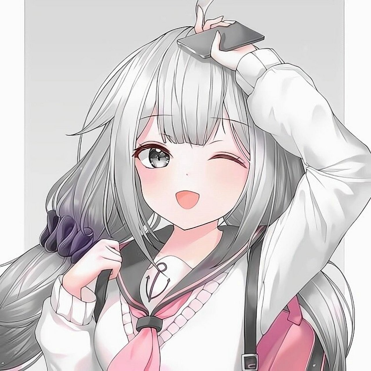 一些超级可爱的白底动漫头像15 有了喜爱的东西 才会一直追逐