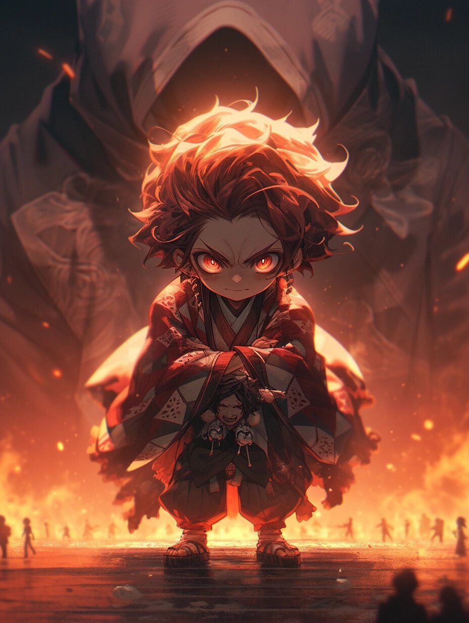 鬼灭之刃 | 灶门炭治郎95q版壁纸 之前的索隆总是鬼里灭气的,真的鬼