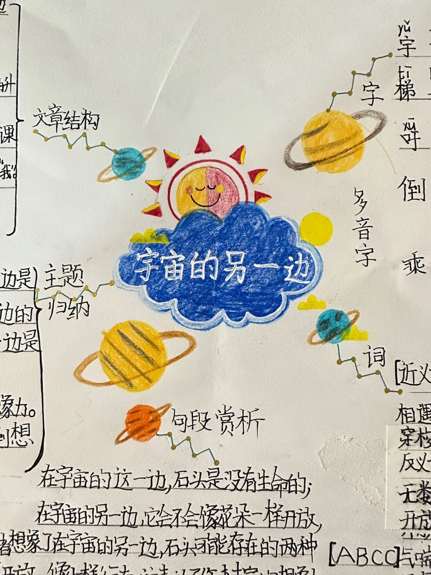 三下语文思维导图_宇宙的另一边