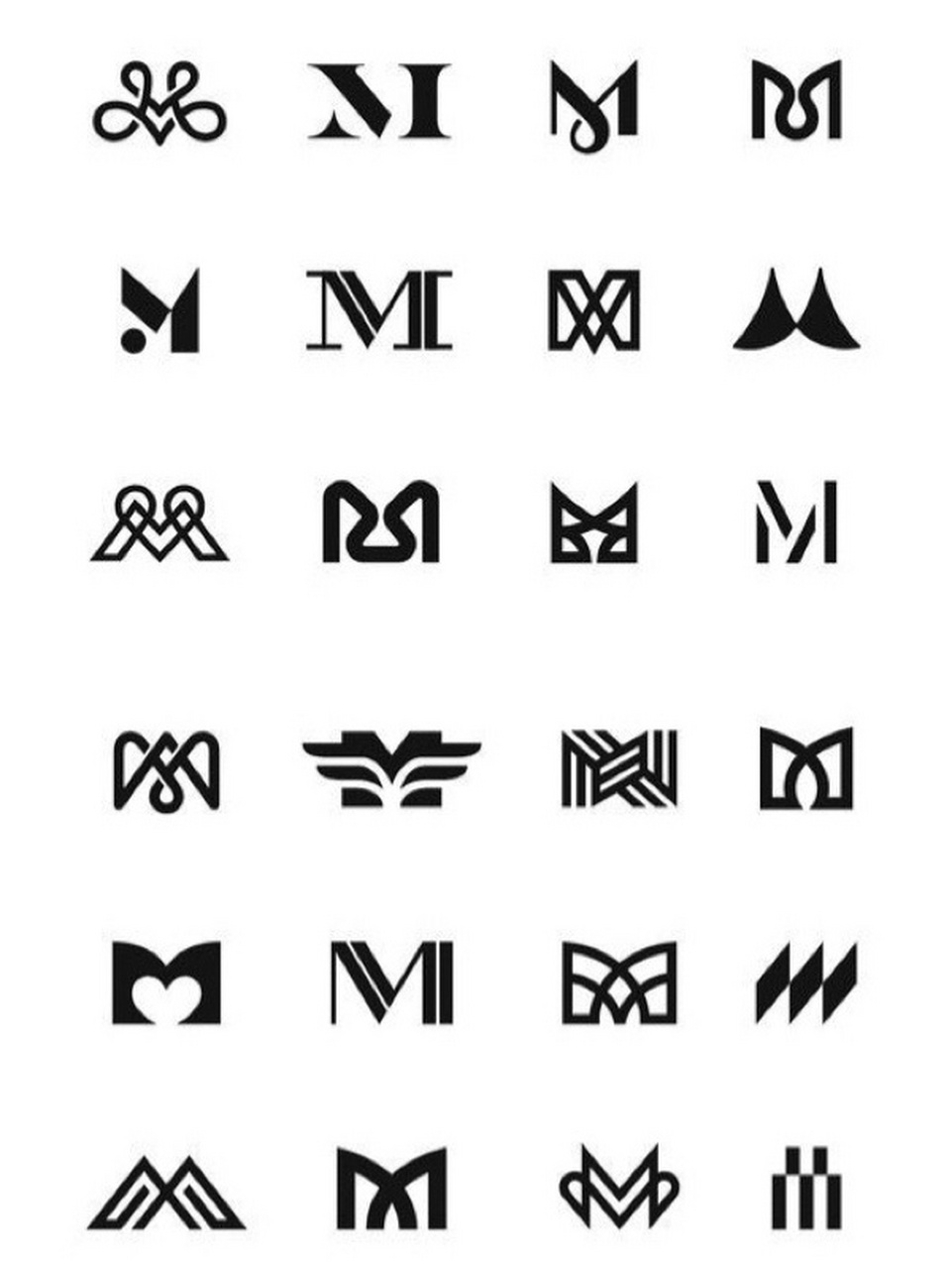 字母m元素logo设计|标志设计|案例合集 ～～～
