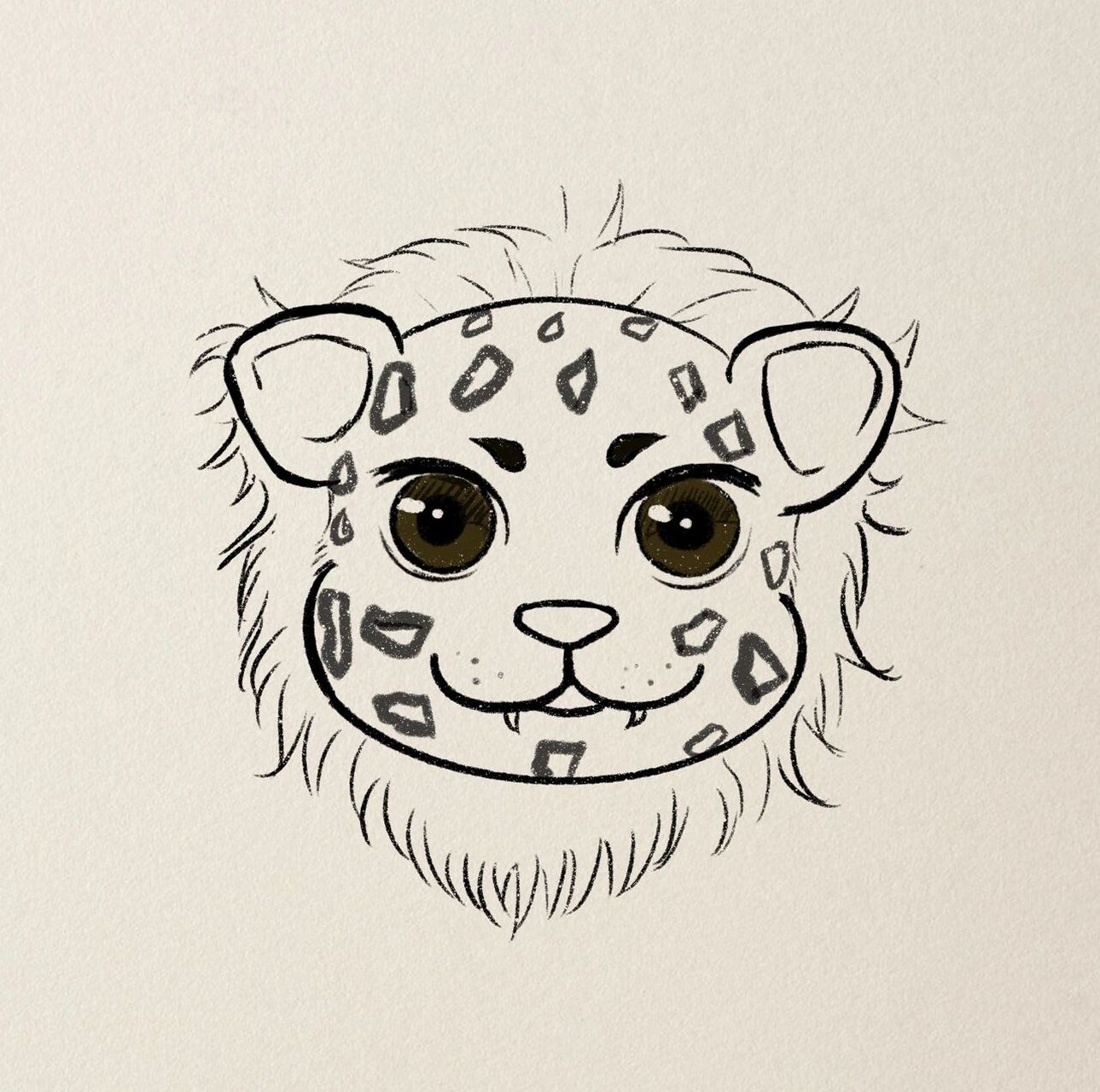 金钱豹简笔画|无法抗拒的头像(附教程) 换上金钱豹头像,2022暴富暴瘦