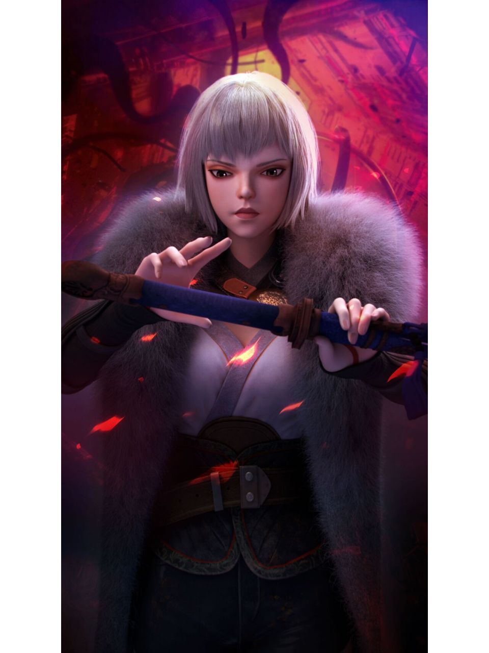 白月魁壁纸|灵笼女神|白老板永远的神 超美容颜,超白美腿 超强实力