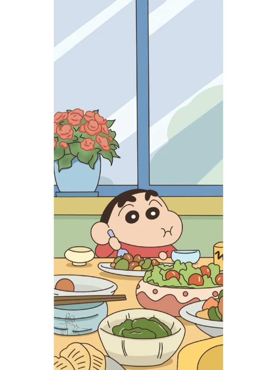 蜡笔小新壁纸   明天考教资  加油78
