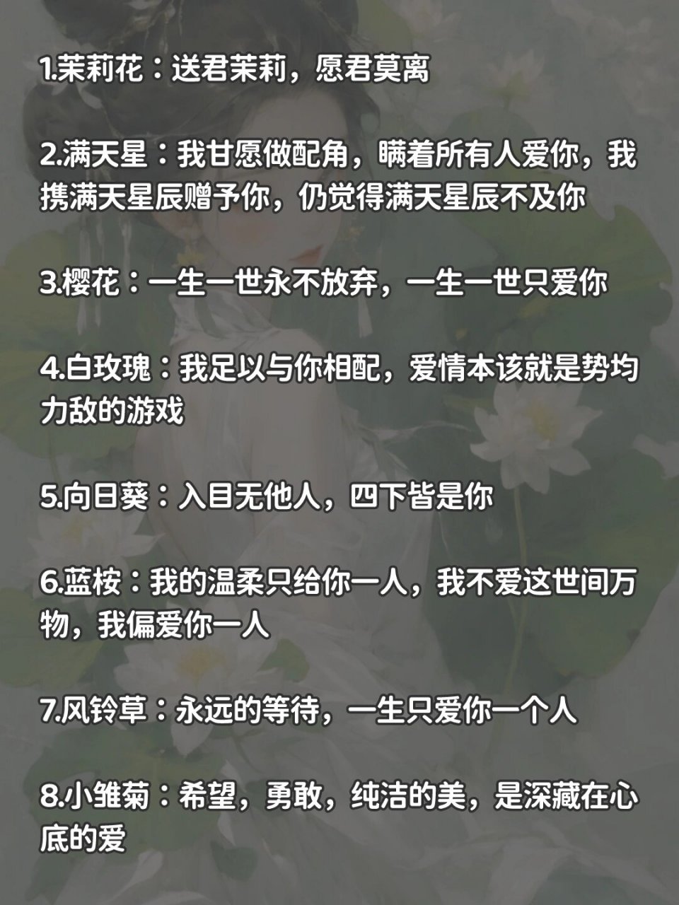 冷门好听的花名及花语图片