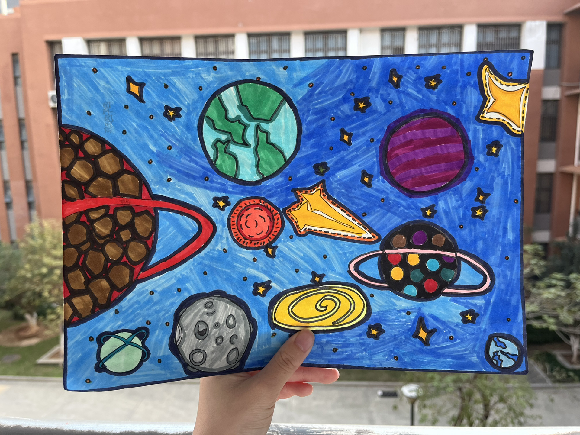 小学生美术作品/四下/第一课聚聚散散1