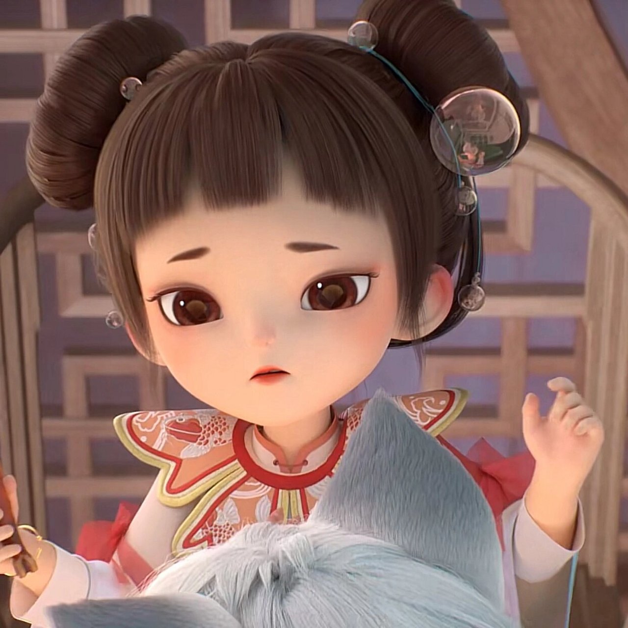 小鲤与琥珀头像 这是吃了可爱长大的嘛#头像