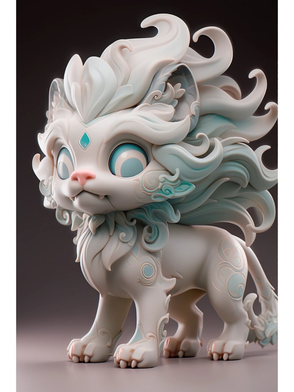 神兽狻猊 狻猊的寓意和象征是无畏,威武,贵气,辟邪等,是吉祥的瑞兽.