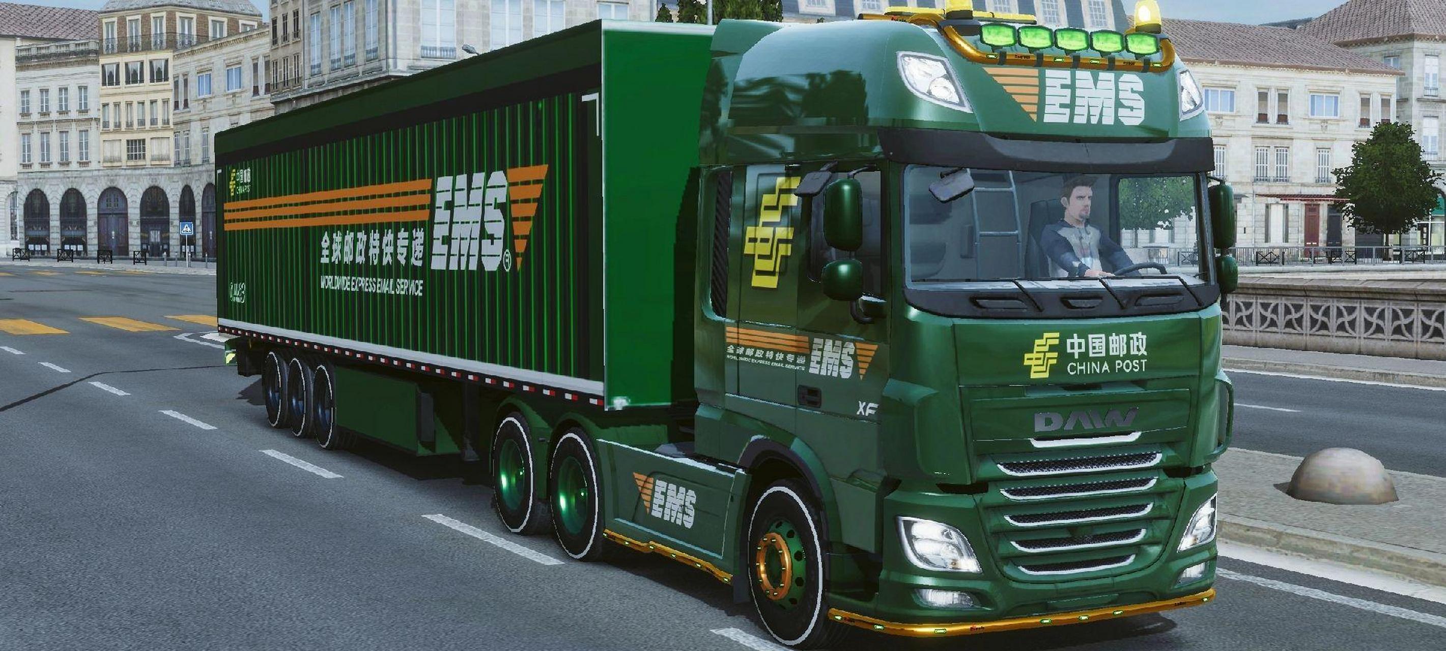 本期欧卡3给大家带来一期欧卡2同款达夫卡车邮政涂装,专车专柜,一个字