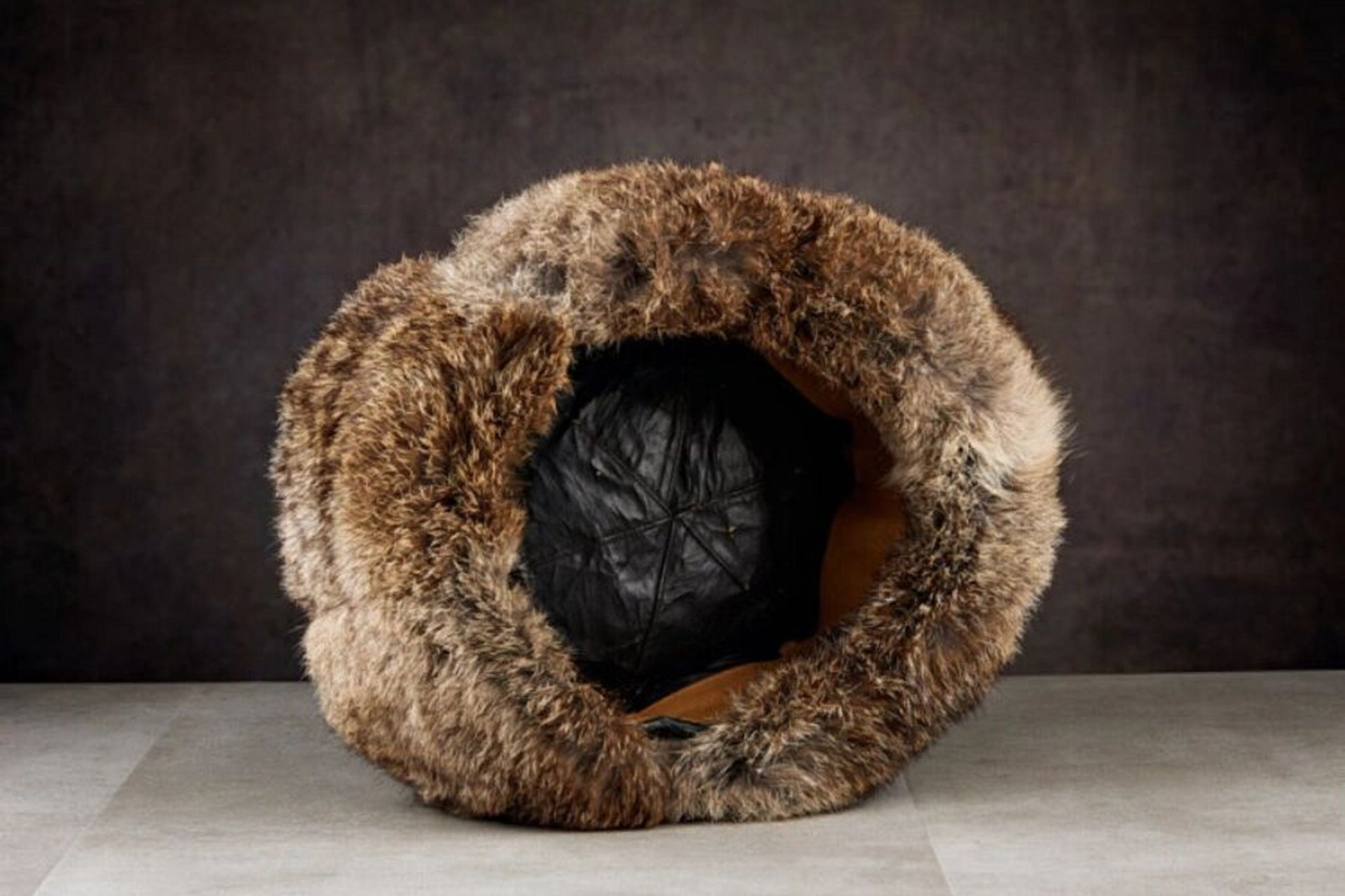 军事收藏:二战德军装甲兵冬帽 二战原品德国装甲兵冬季帽,试验型号