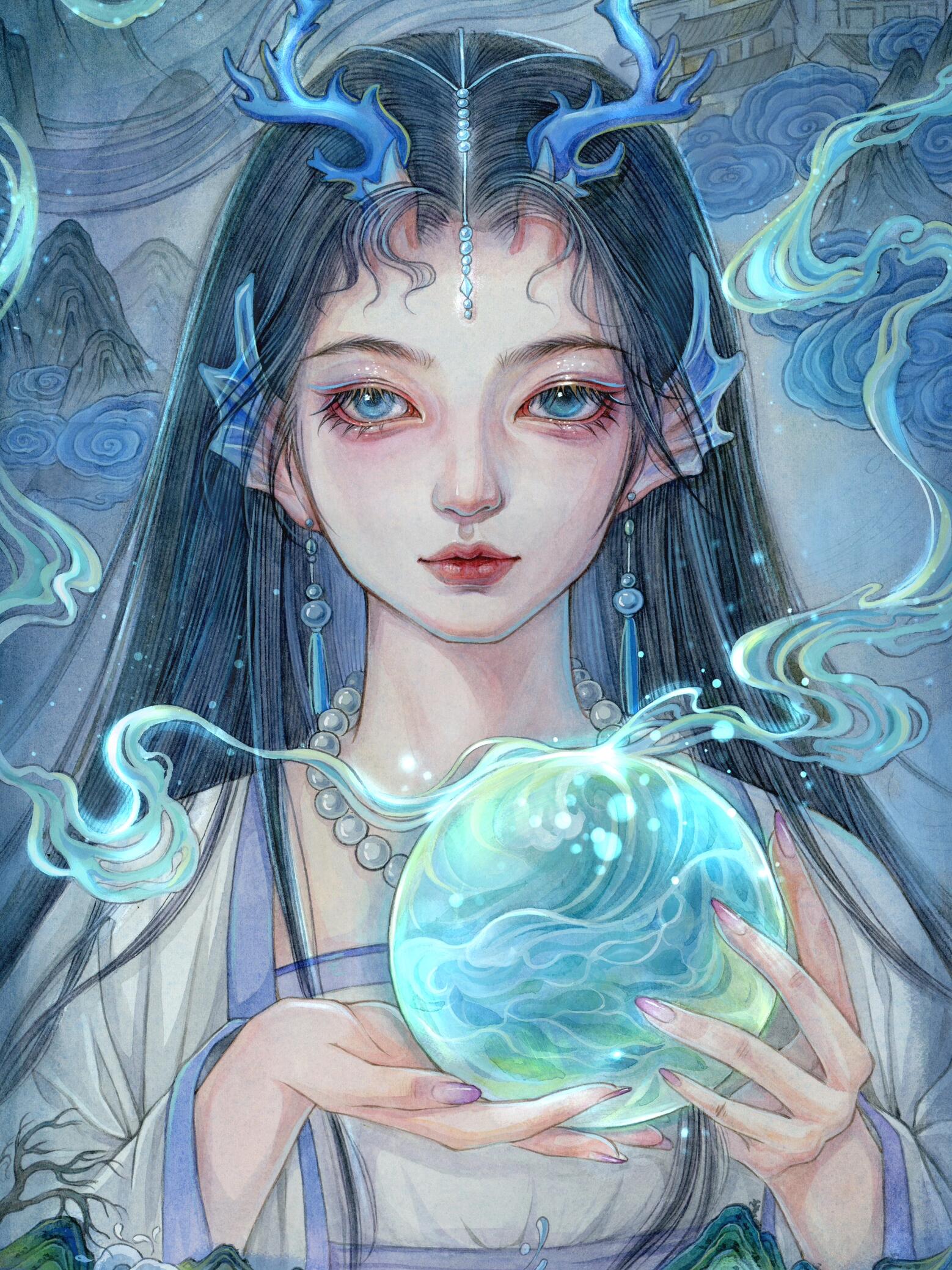 龙女——手绘原创人物