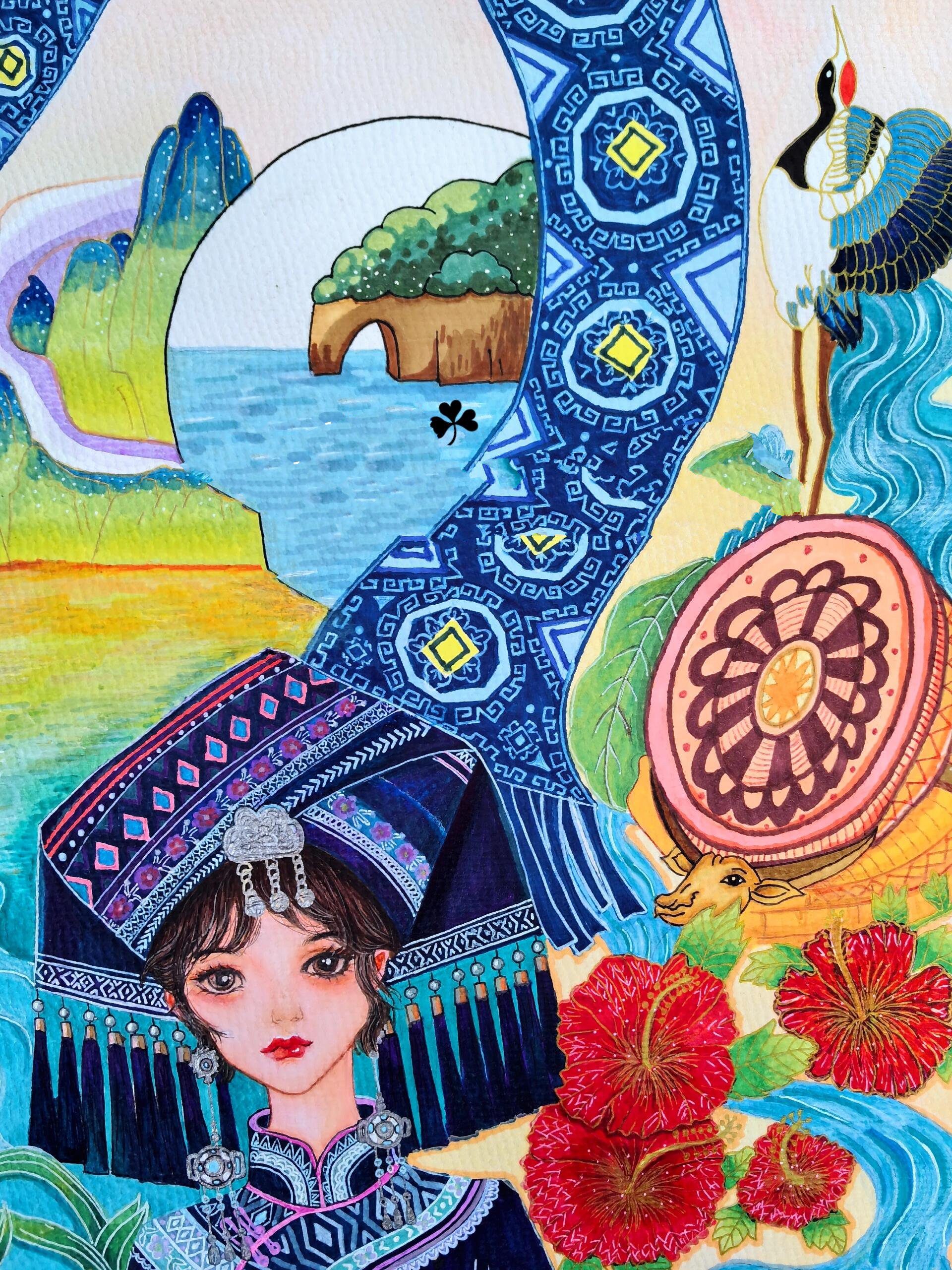 三月三/壮美广西/壮族少女