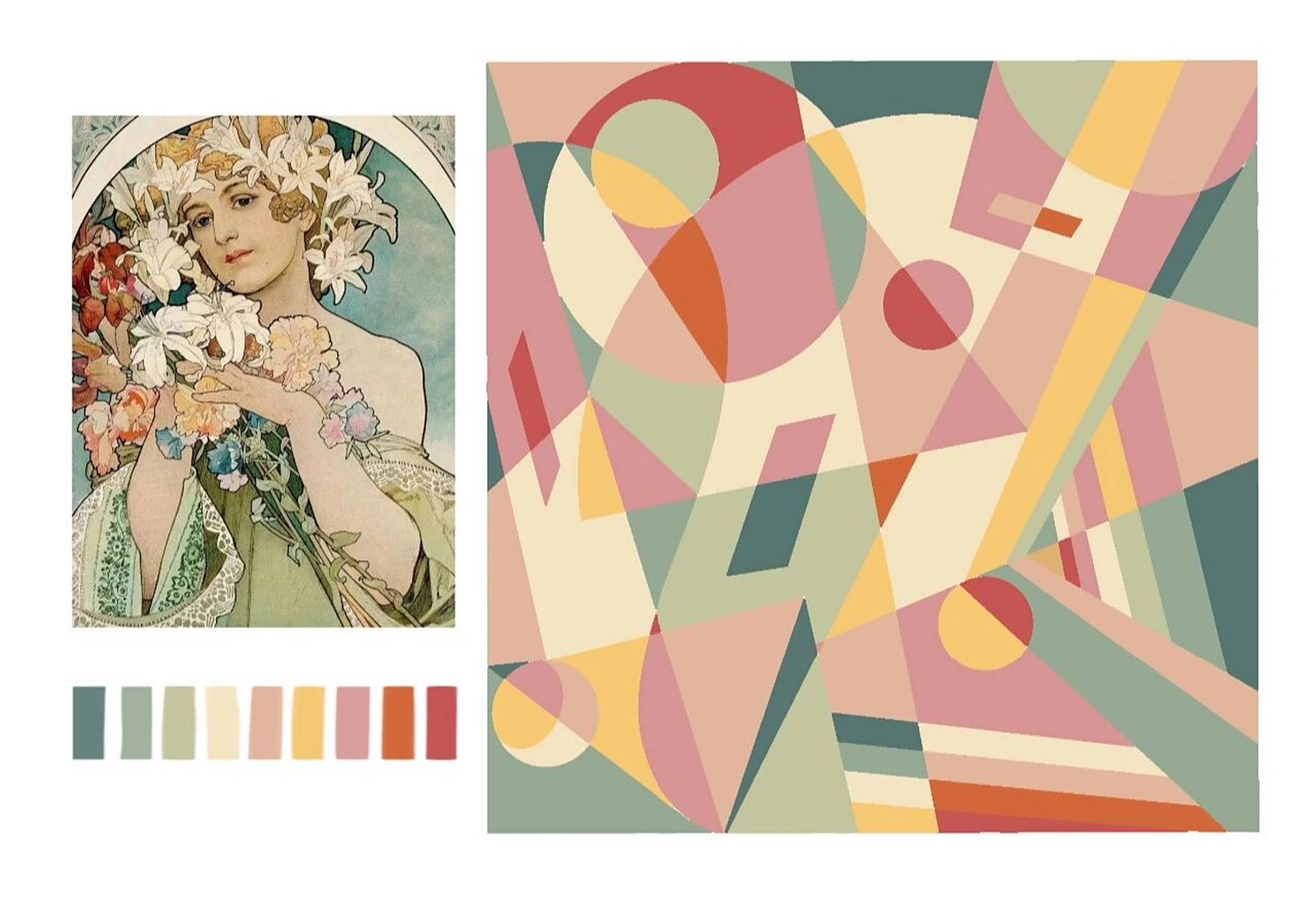 色彩重构  构成作业  今天画的是大作业,但是我觉得比小作业好画 首先