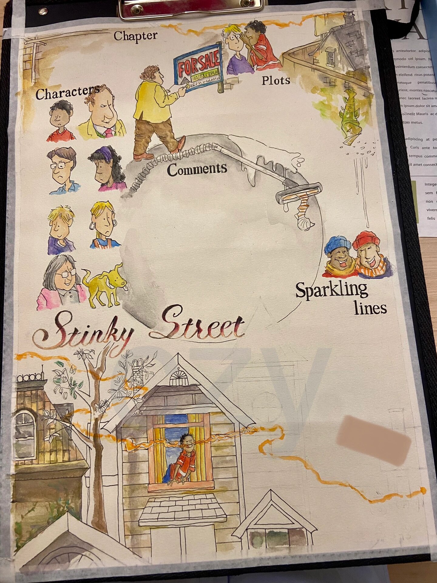 典范英语手抄报绘画96