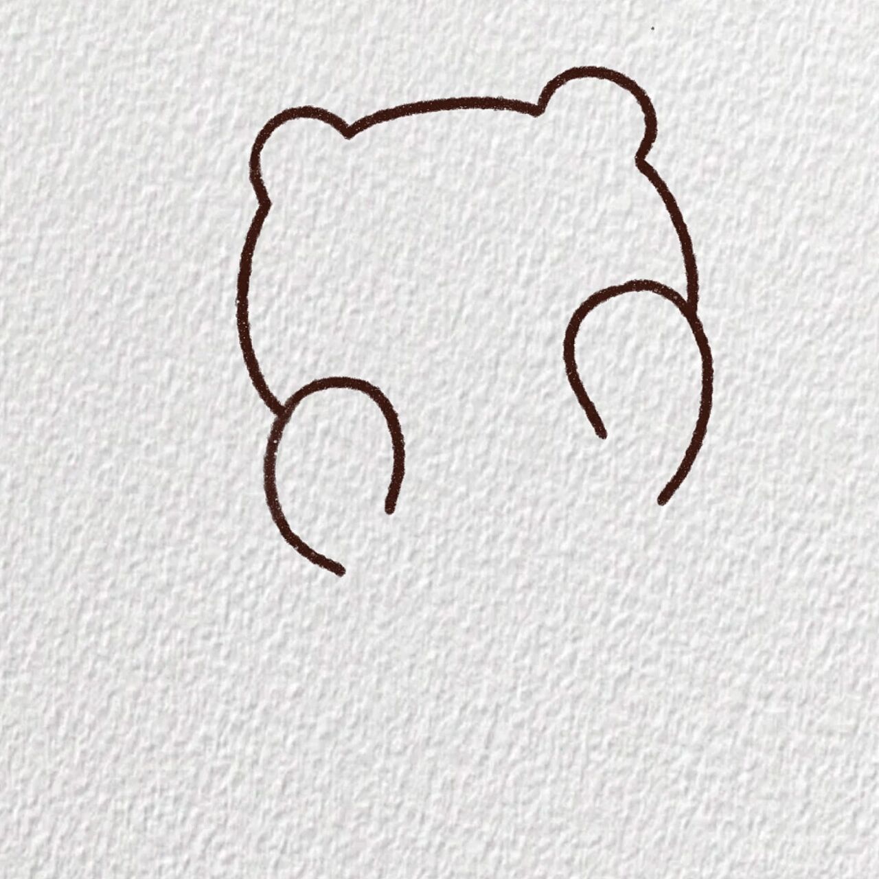 小麻薯素材贴纸简笔画教程 这幅画比较简单,大家可以学起来