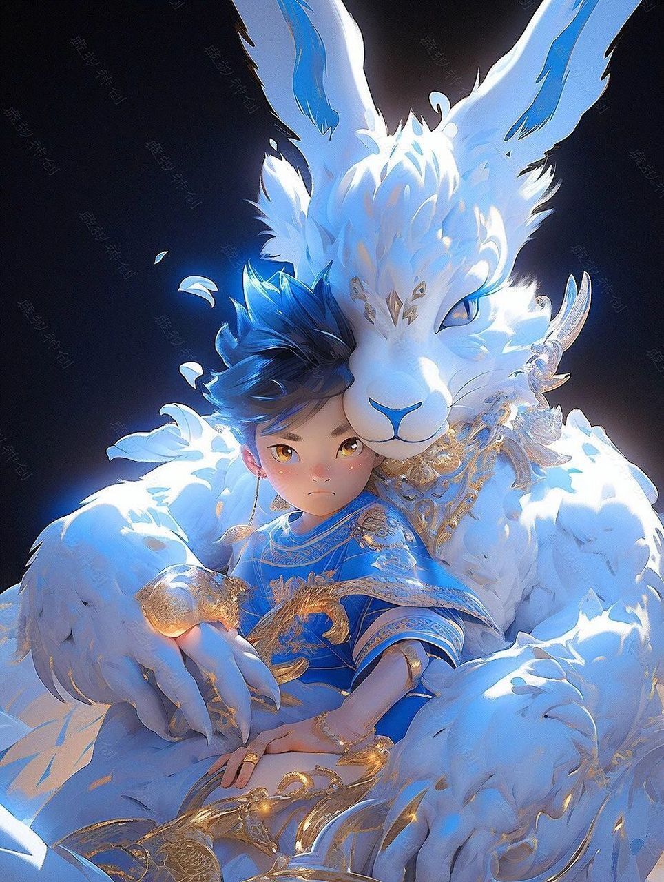 十二生肖守护灵头像(兔 龙 蛇)