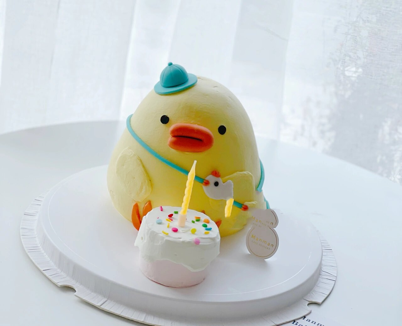 立体小黄鸡蛋糕 5 3的小黄鸡,送给属鸡小姑娘的蛋糕,超级可爱,小朋友