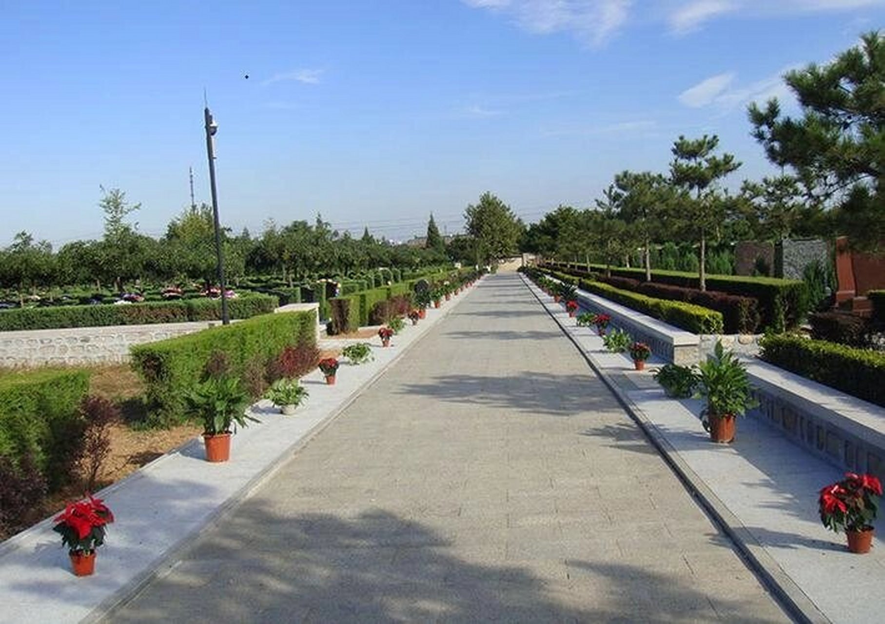 北京公墓 陵园 长安墓园西靠享有"京西小黄山"美称的凤凰岭,峰峦巍峨