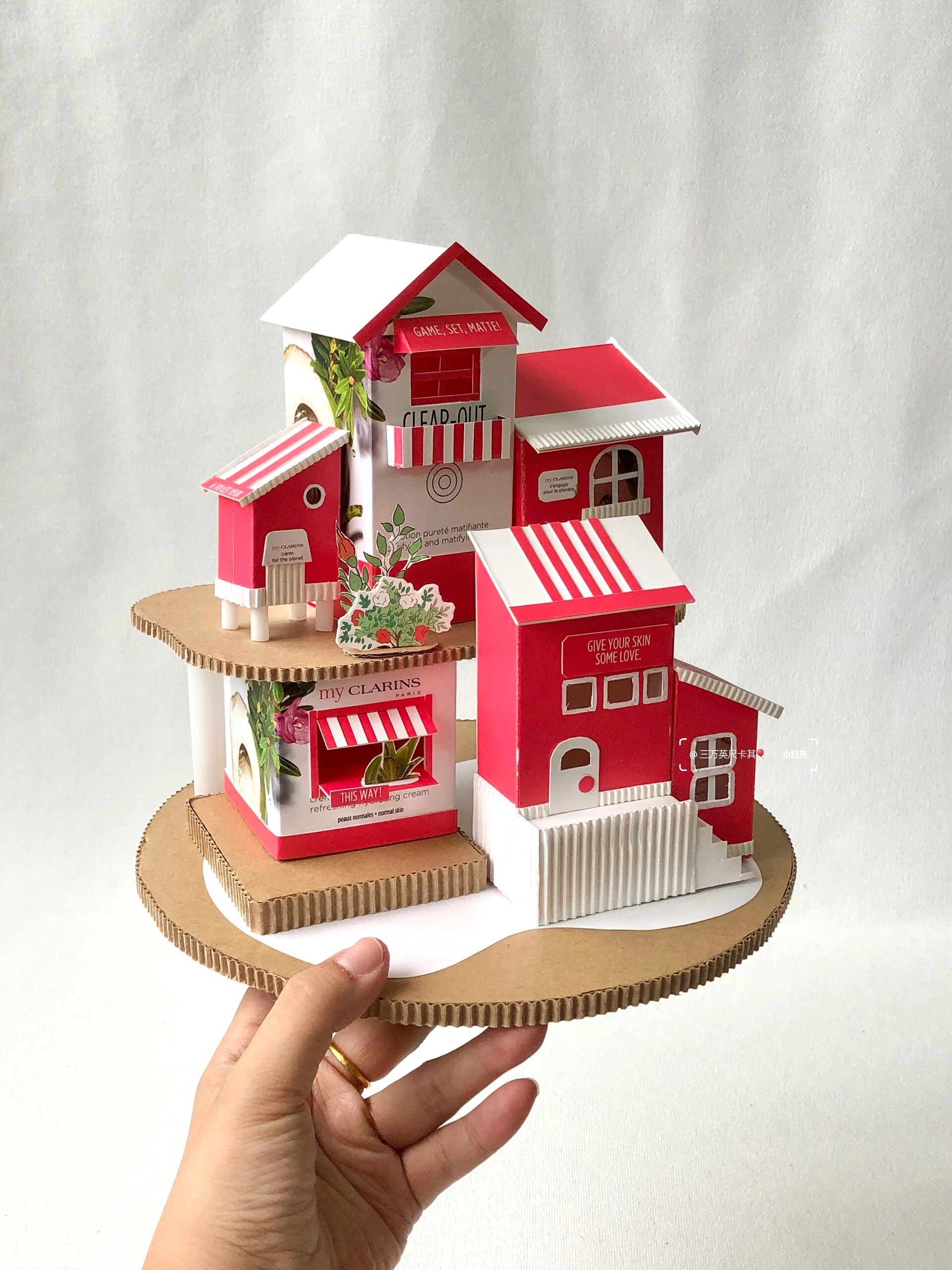 变废为宝diy包装盒改造小房子教