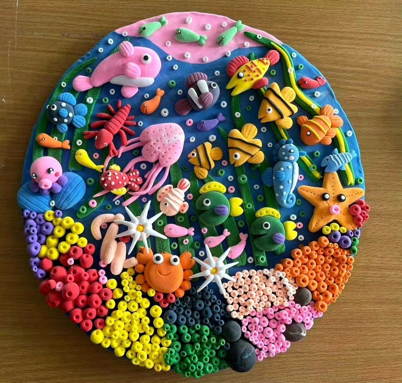 超轻粘土—海底世界 #海底世界# #超轻粘土# #橡皮泥手工制作