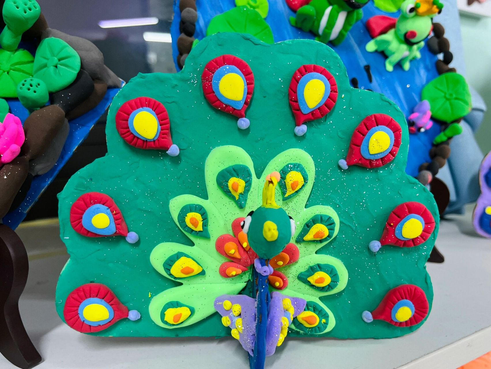 我是粘土吖——孔雀08 这么可爱,你确定不来找我捏粘土嘛