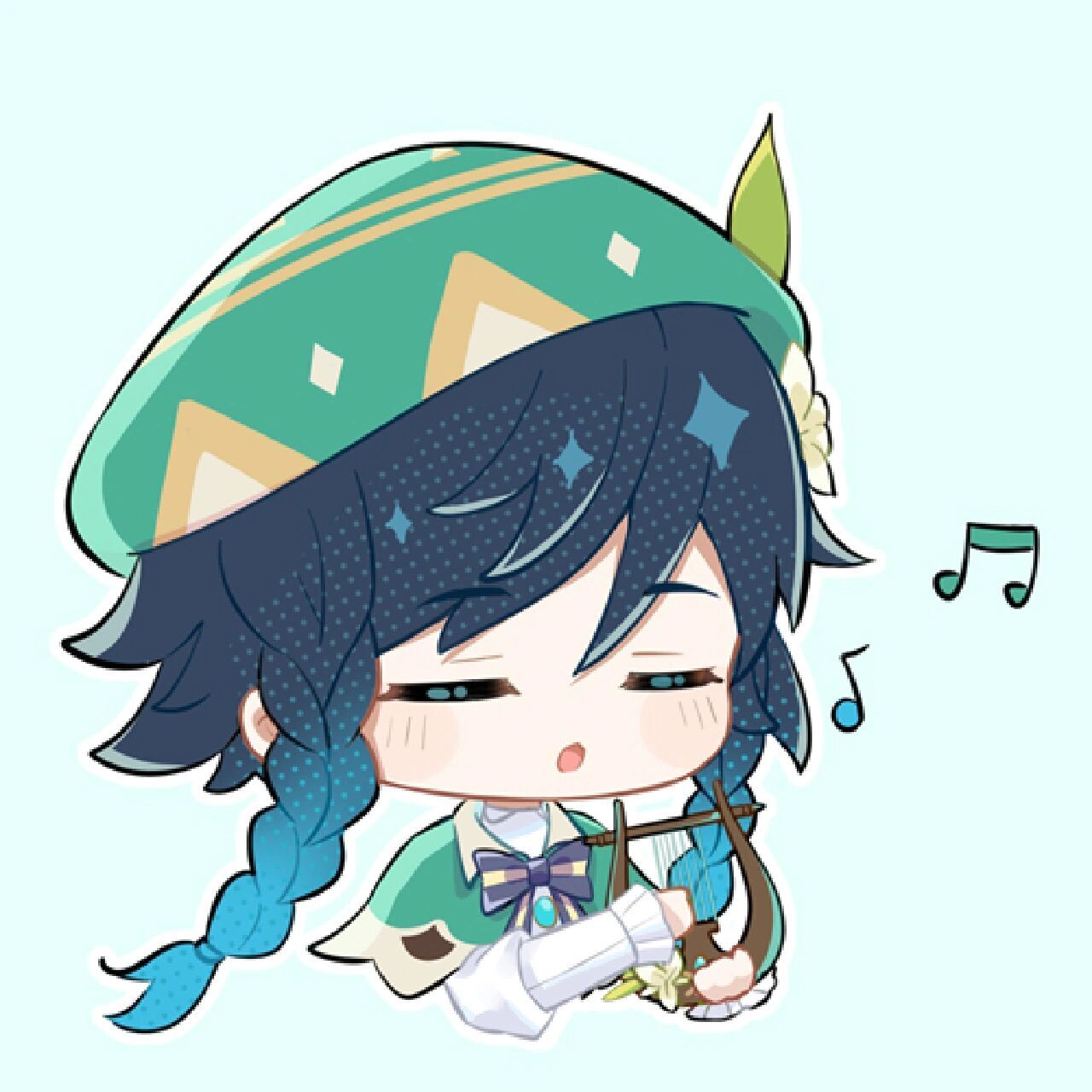 温迪温迪表情包 上一篇笔记只能最多上传9张图,还有另外2张图哦 画师