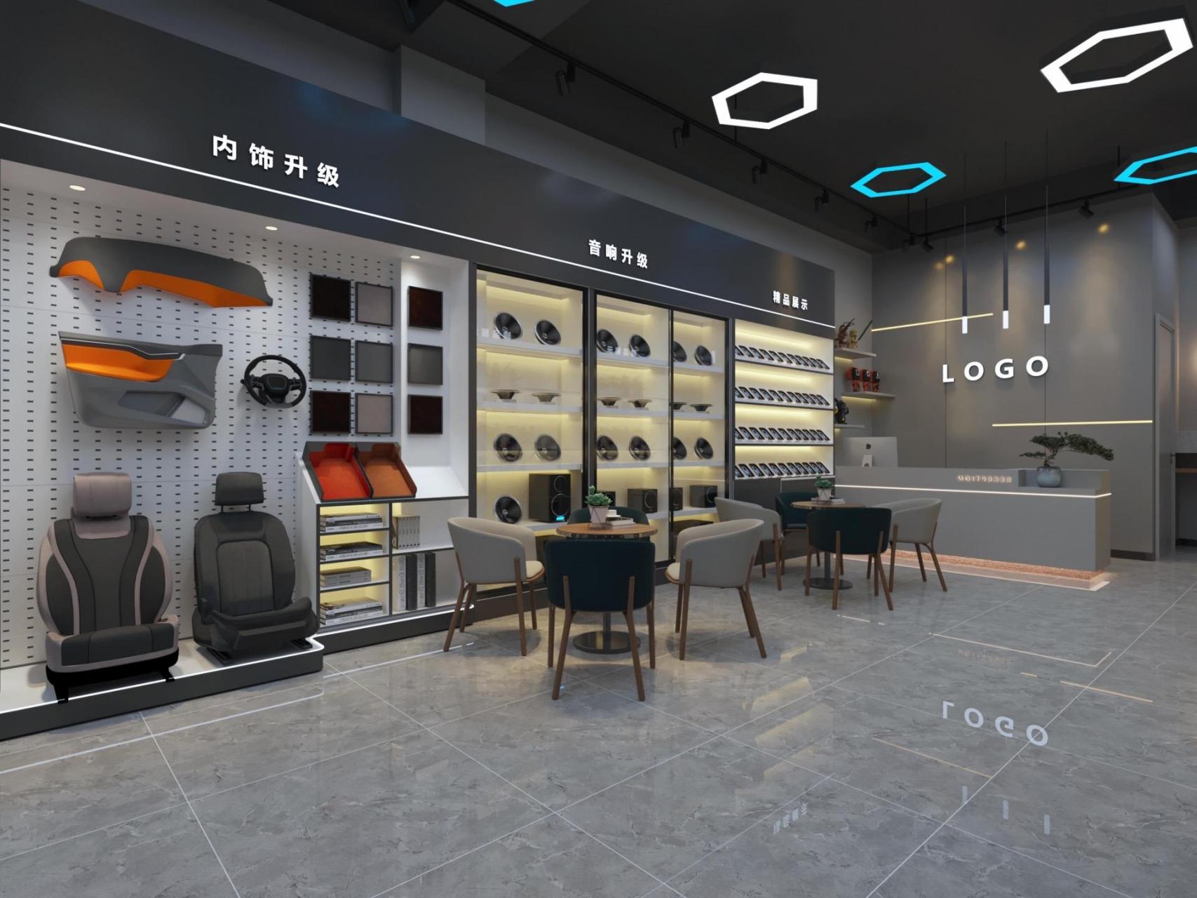 汽修厂维修店面设计案例分享.汽车保养与维修 专业汽车贴膜