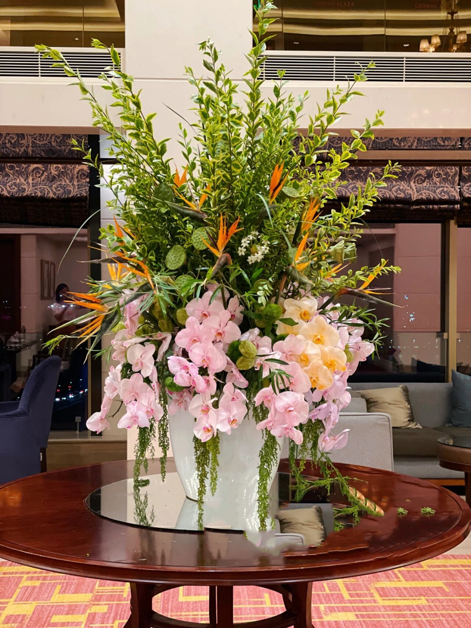 酒店大堂桌花分享 南昌花店 花艺培训 花艺设计 花艺师