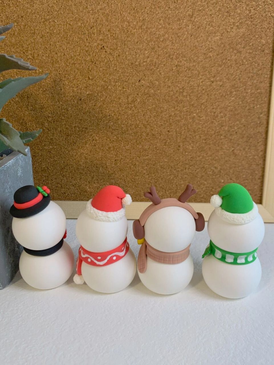 小小雪人7015 | 超轻粘土 炎炎夏天~ 捏个雪人带来凉爽吧~ 客订只