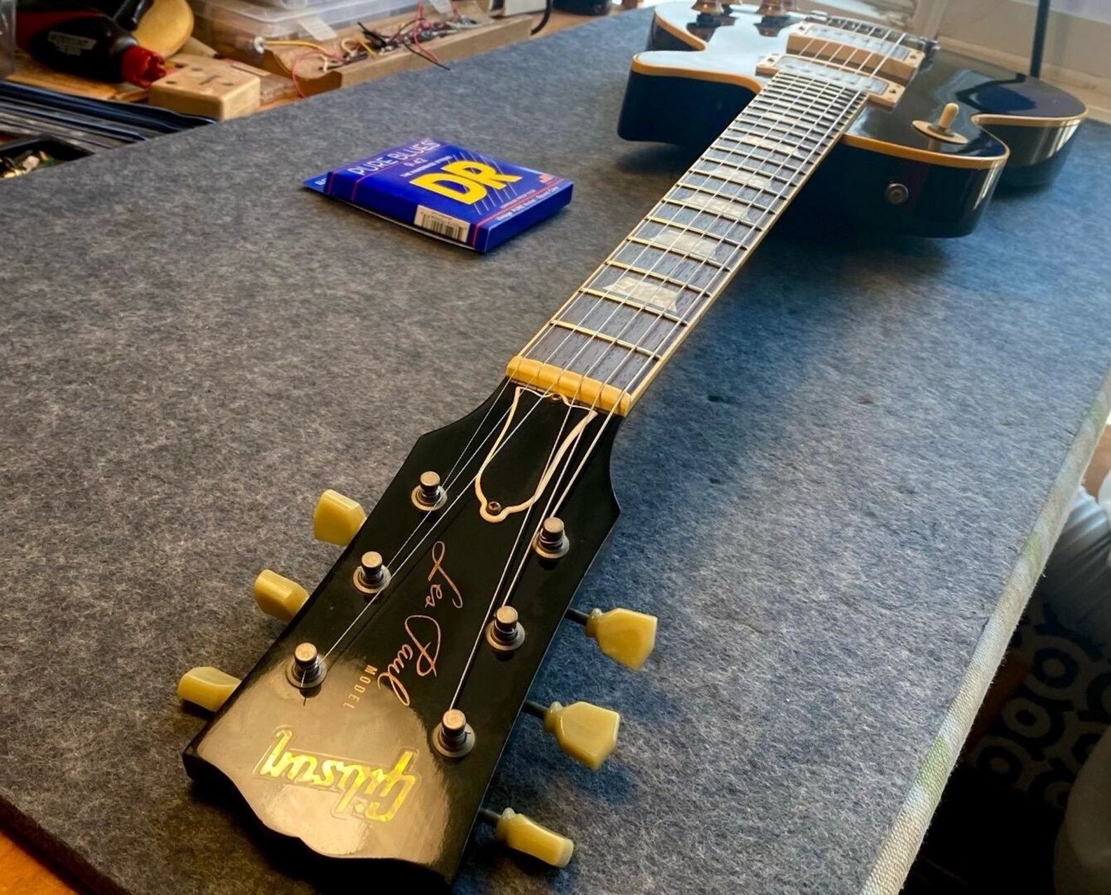 gibson custom shop r9 reissue  trans black 2000 historic