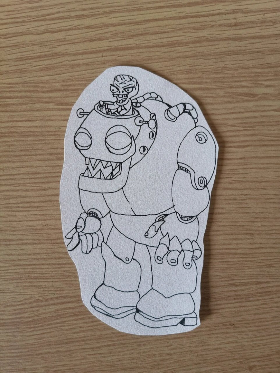 画了一个僵王博士(植物大战僵尸)