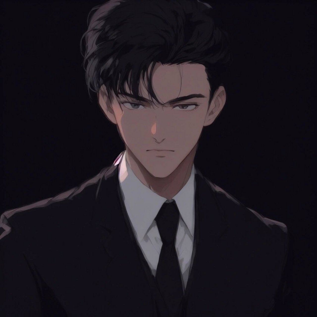 旧漫西装高级感男生头像