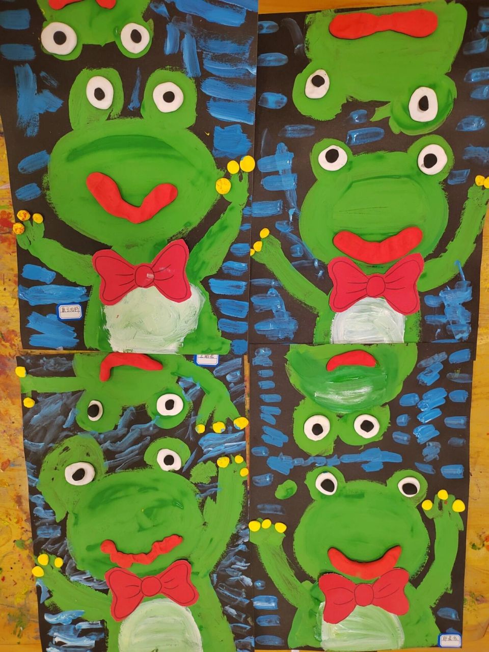 幼儿园小班创意美术 绿青蛙🐸呱呱呱!