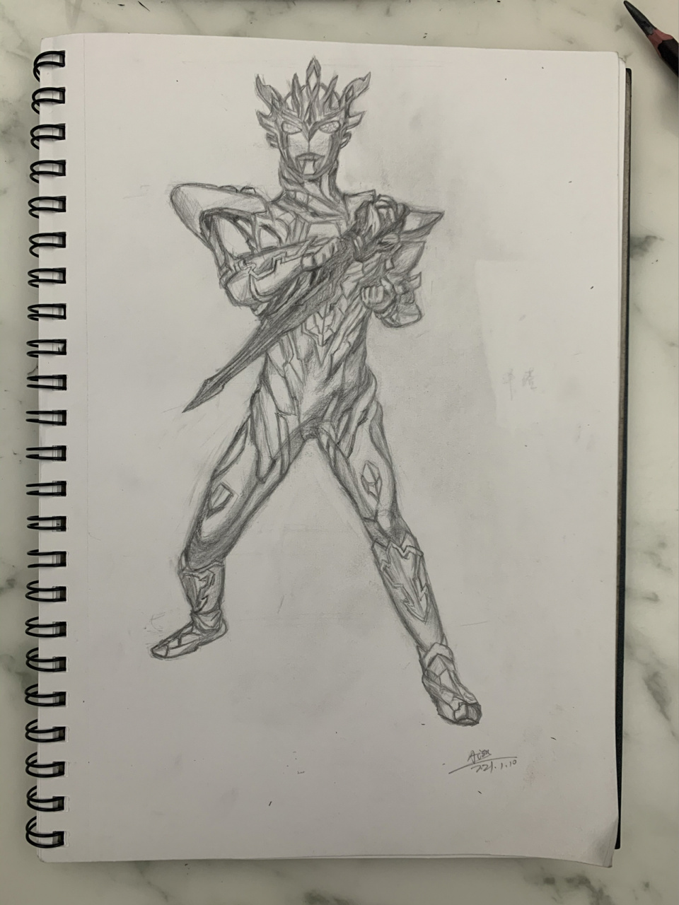 终于画好了(临摹泽塔奥特曼)