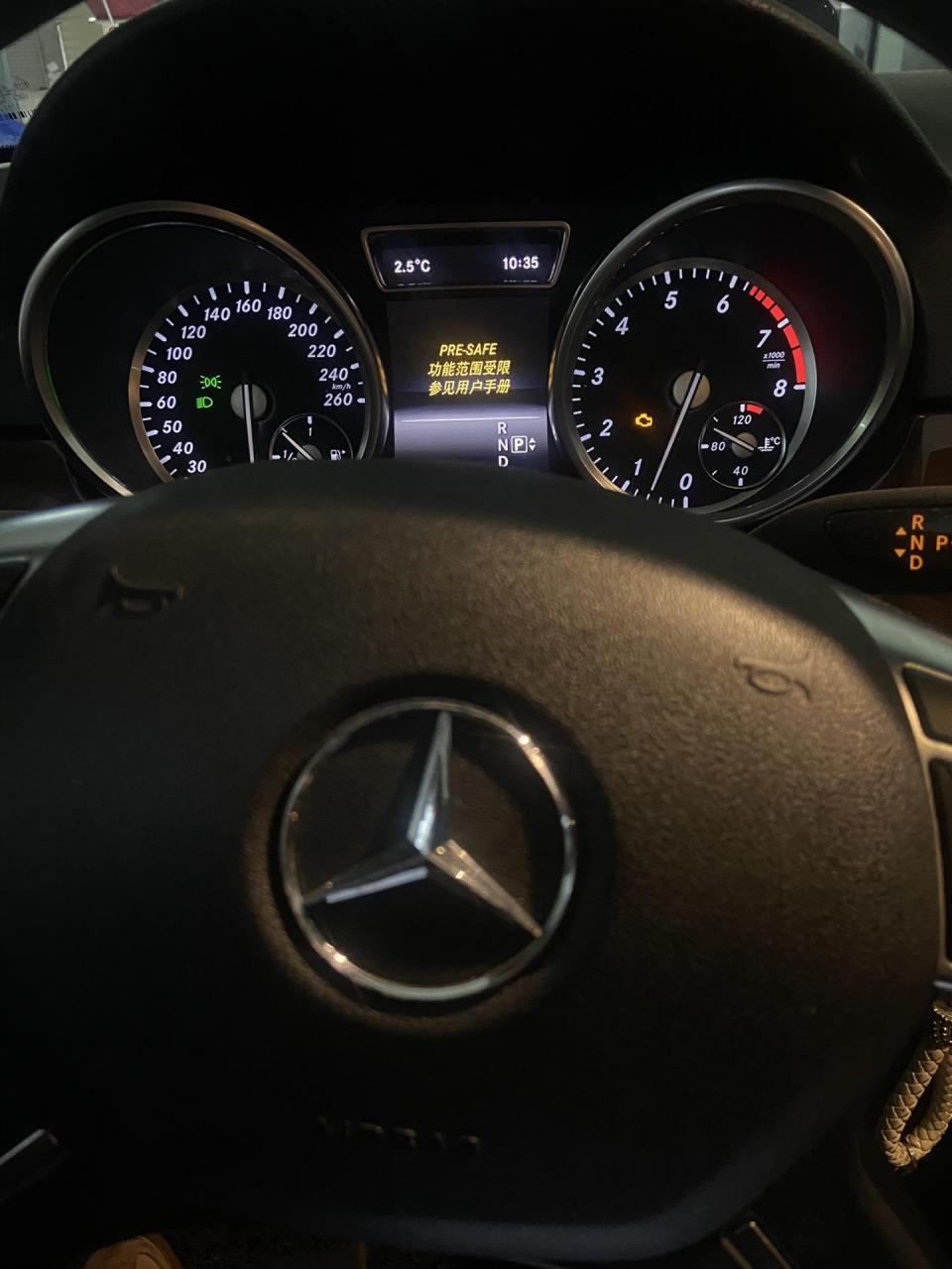 奔驰ml400 w166底盘防碰撞故障