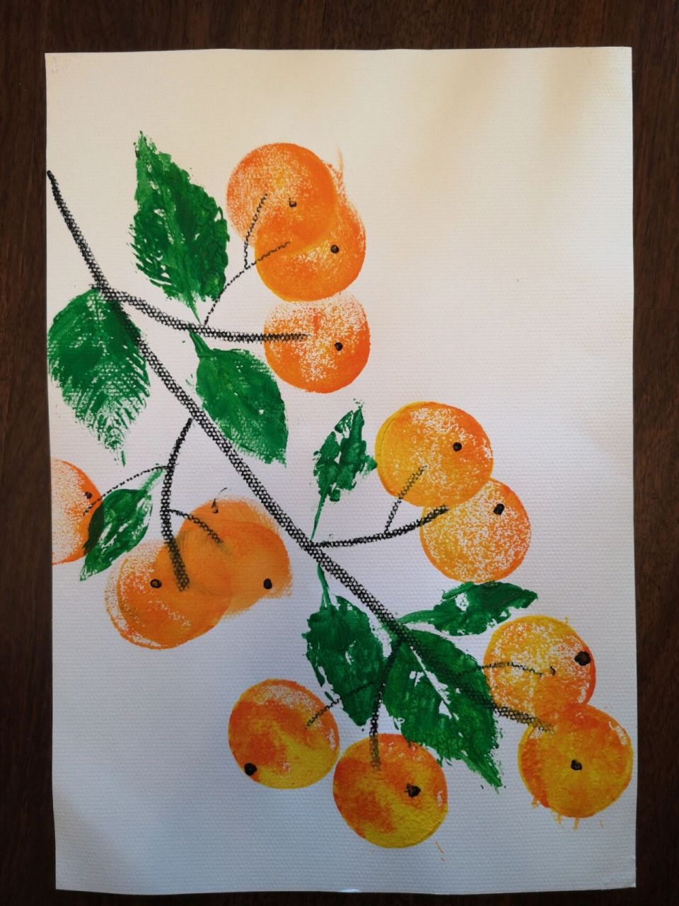 创意水彩 | 四岁小朋友拓印画 画什么不重要,像不像不重要,玩就是的!