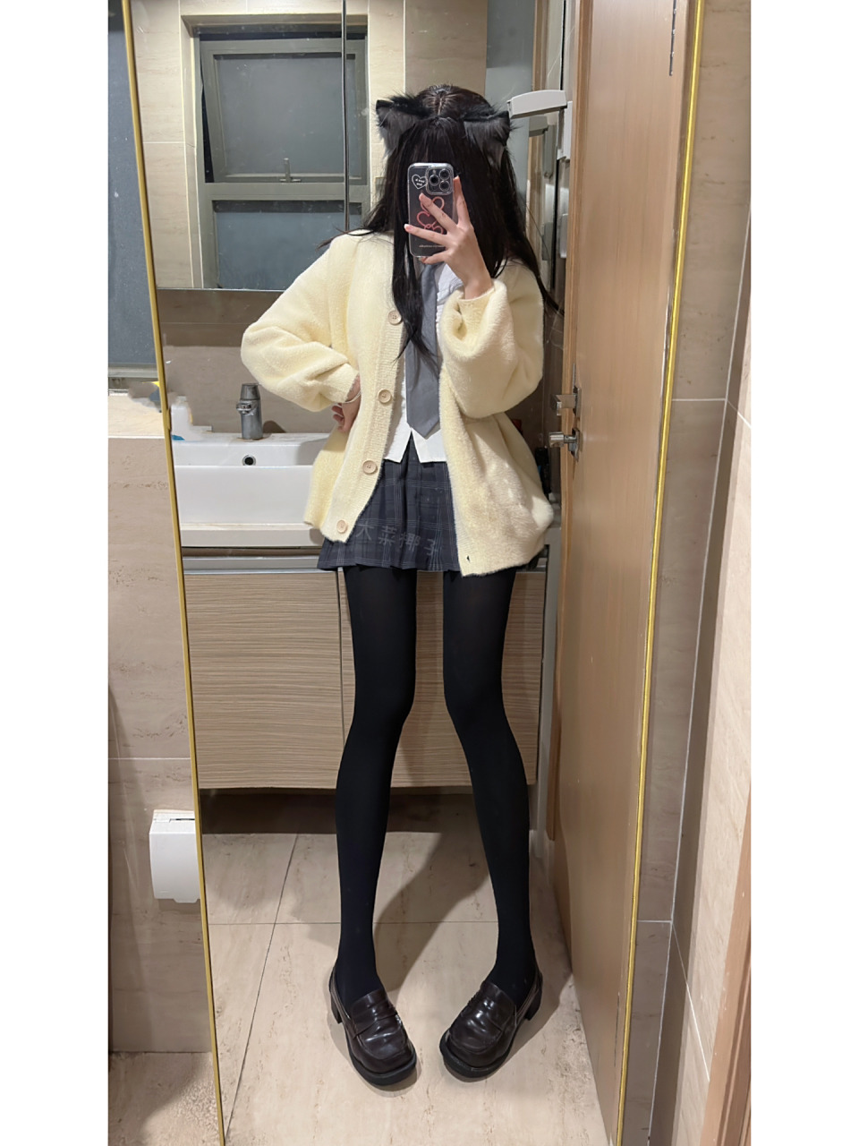 jk 黑色裤袜有漫画感那味吗 超好穿的连脚压力袜!