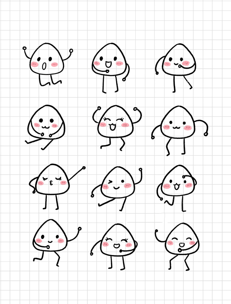 简笔画|超简单的粽子小人手绘端午节小素材 谁不曾在一个个疲惫不堪的