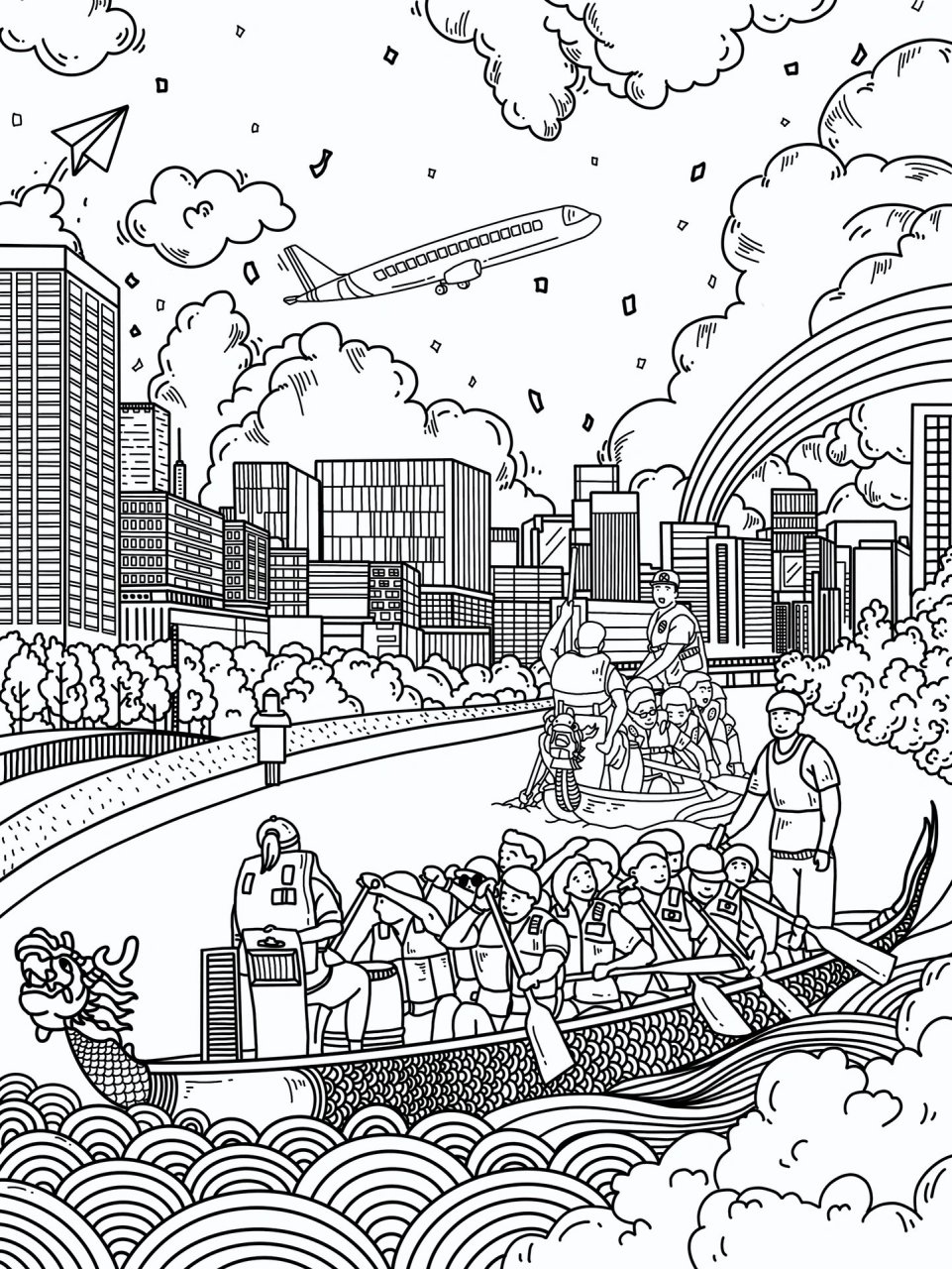 分享三张城市印象手绘插画给大家,如果你有喜欢的城市印象欢迎评虑