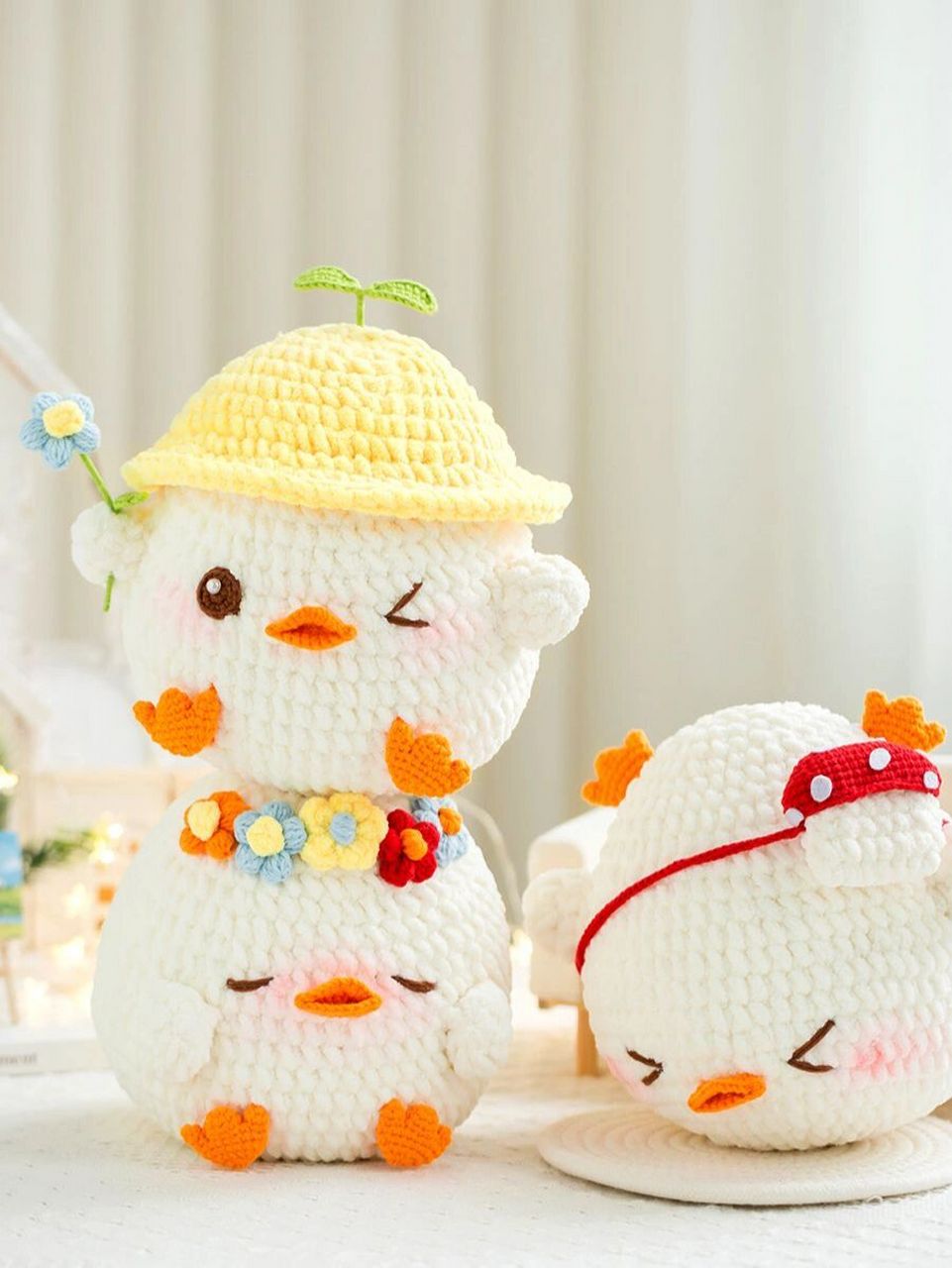 图解|钩针 萌趣果蔬抱枕套_蕉游鸭款 萌趣可爱,一物多用,创意十足,粗