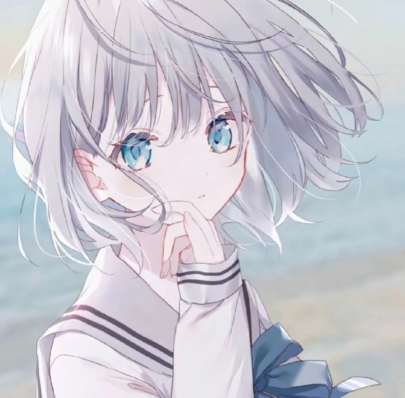 女高中生必备二次元头像 高中生.