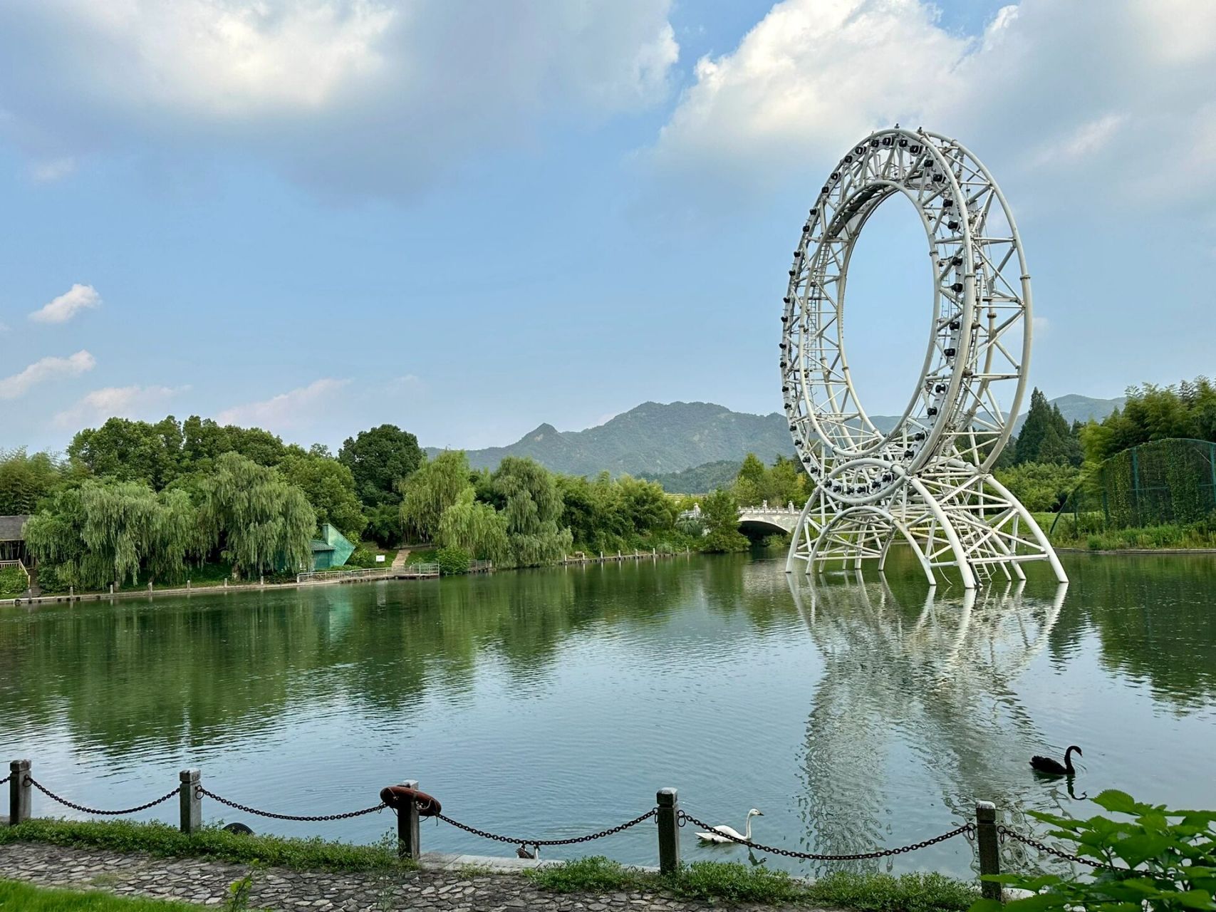 2023年8月6日 晴 安吉竹博园看熊猫   竹子王国 熊猫乐园 感受:很大的