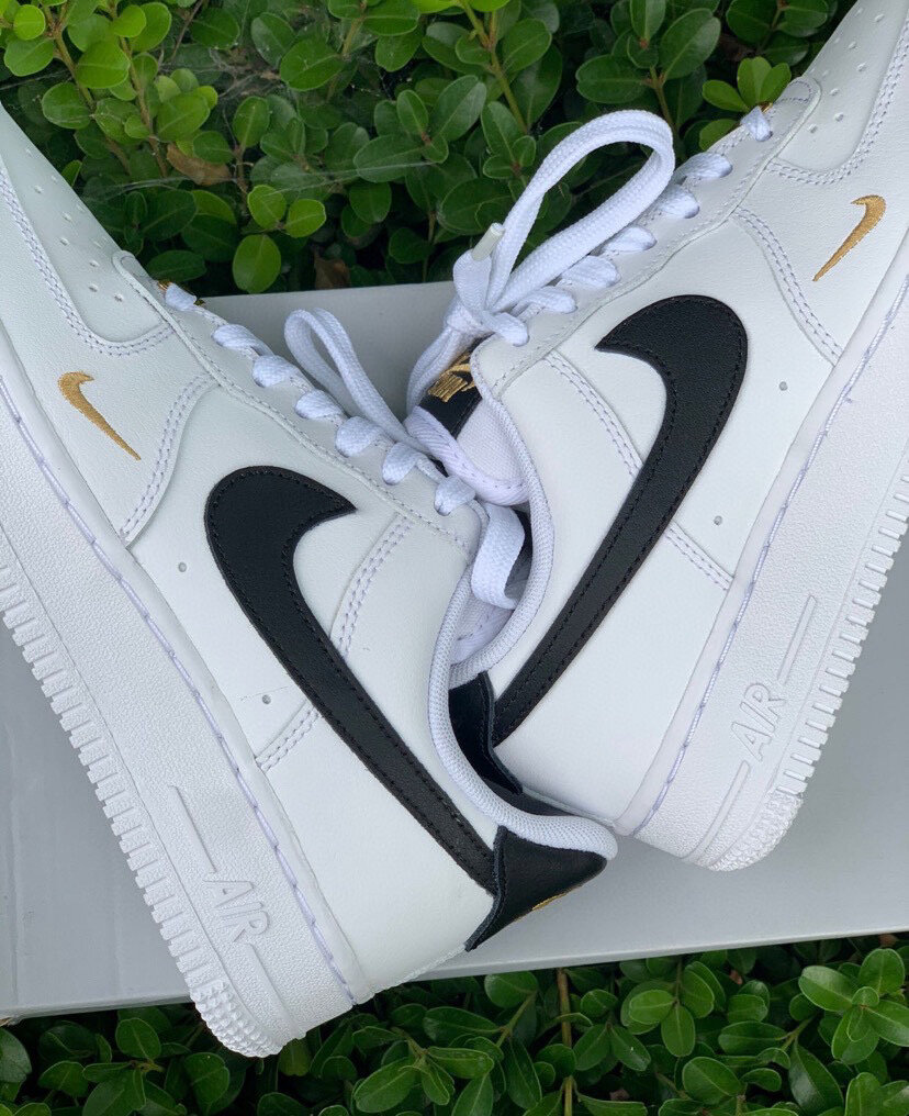 nike af1  空军一号 白黑迷你钩  金勾 01百分百原厂 拒绝混发 尺码