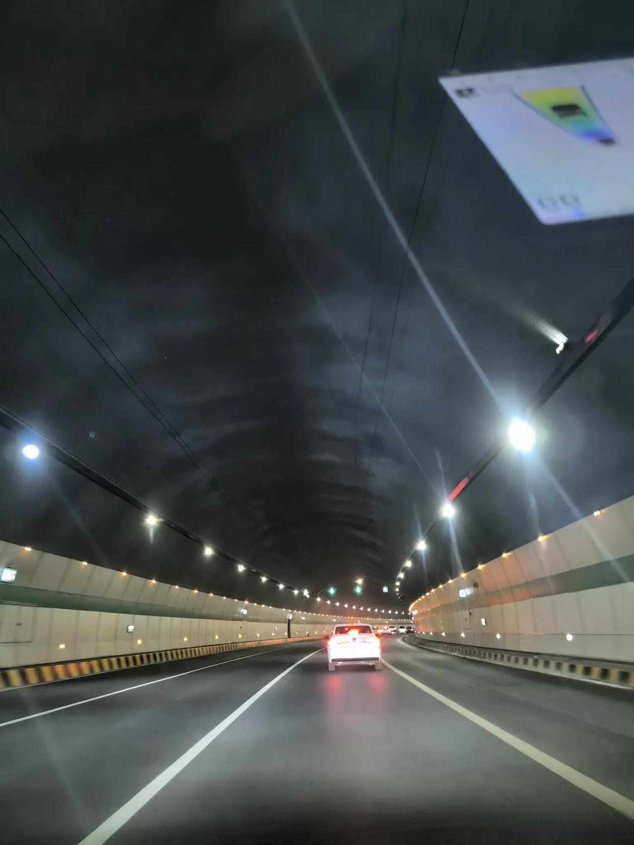 当车轮缓缓驶入这条色彩斑斓的隧道,仿佛瞬间踏入了一个梦幻的世界