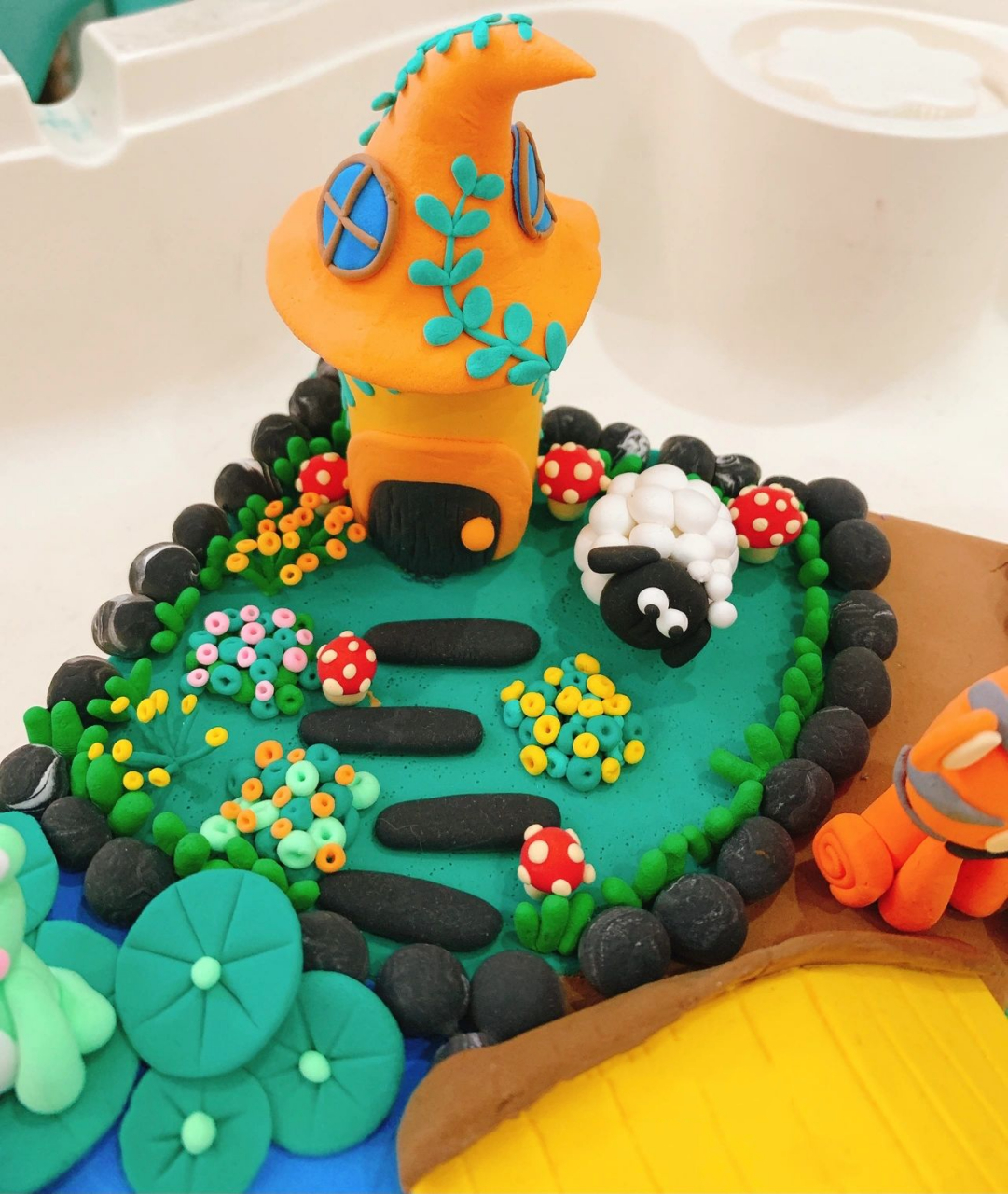 黏土作业动物园蔬菜农场池塘 细节大图在另一篇里,可以去看一下.