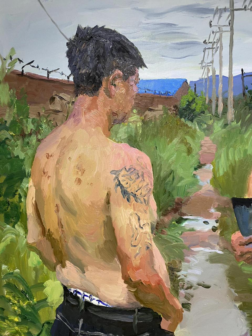 刘小东油画作品(多细节实拍图) 刘小东,1963年生于辽宁省锦州市,1988