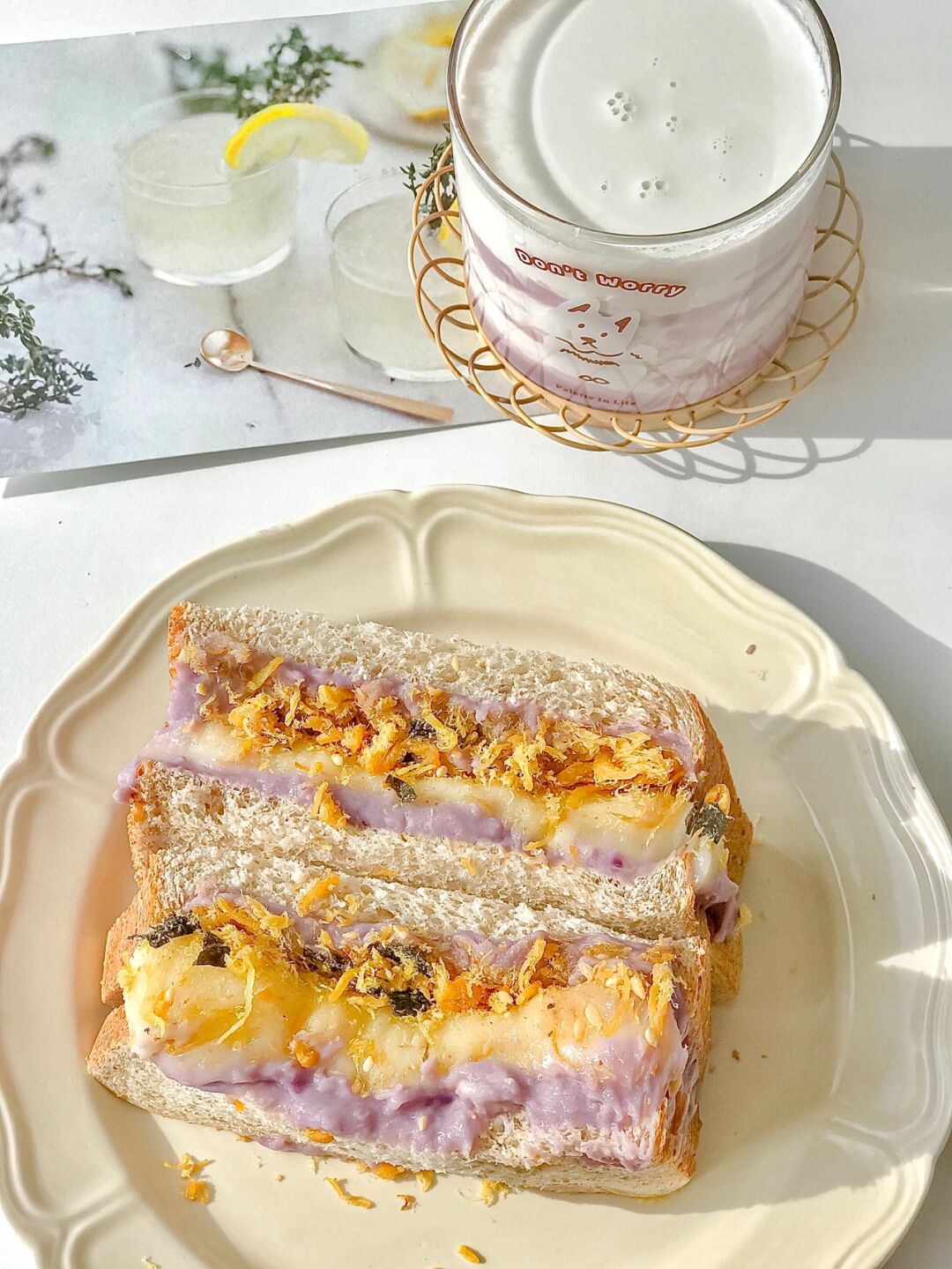 芋泥脑袋糯叽叽的麻薯,双倍快乐