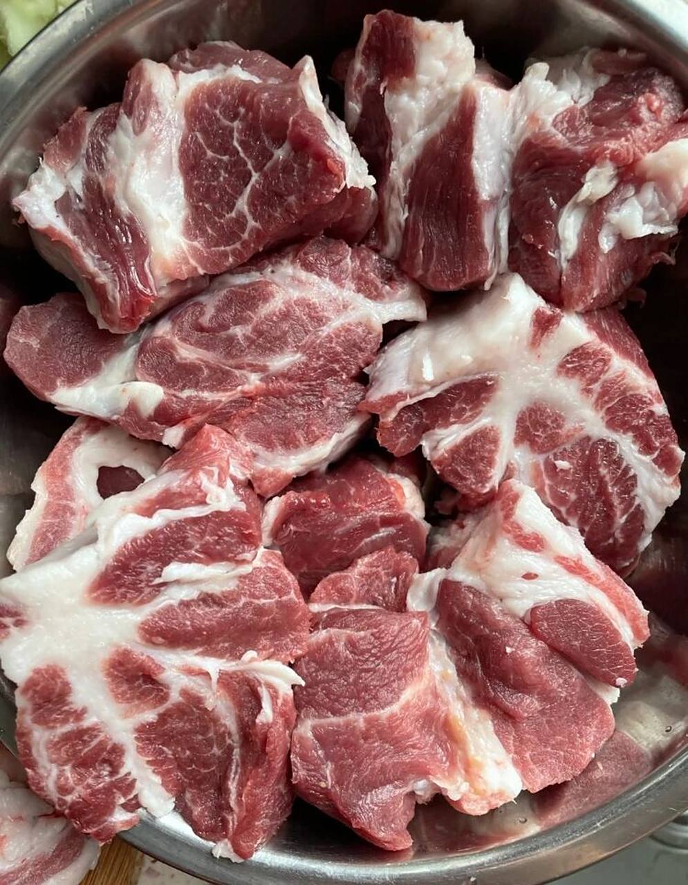 这梅头肉漂亮吗?该做些什么?