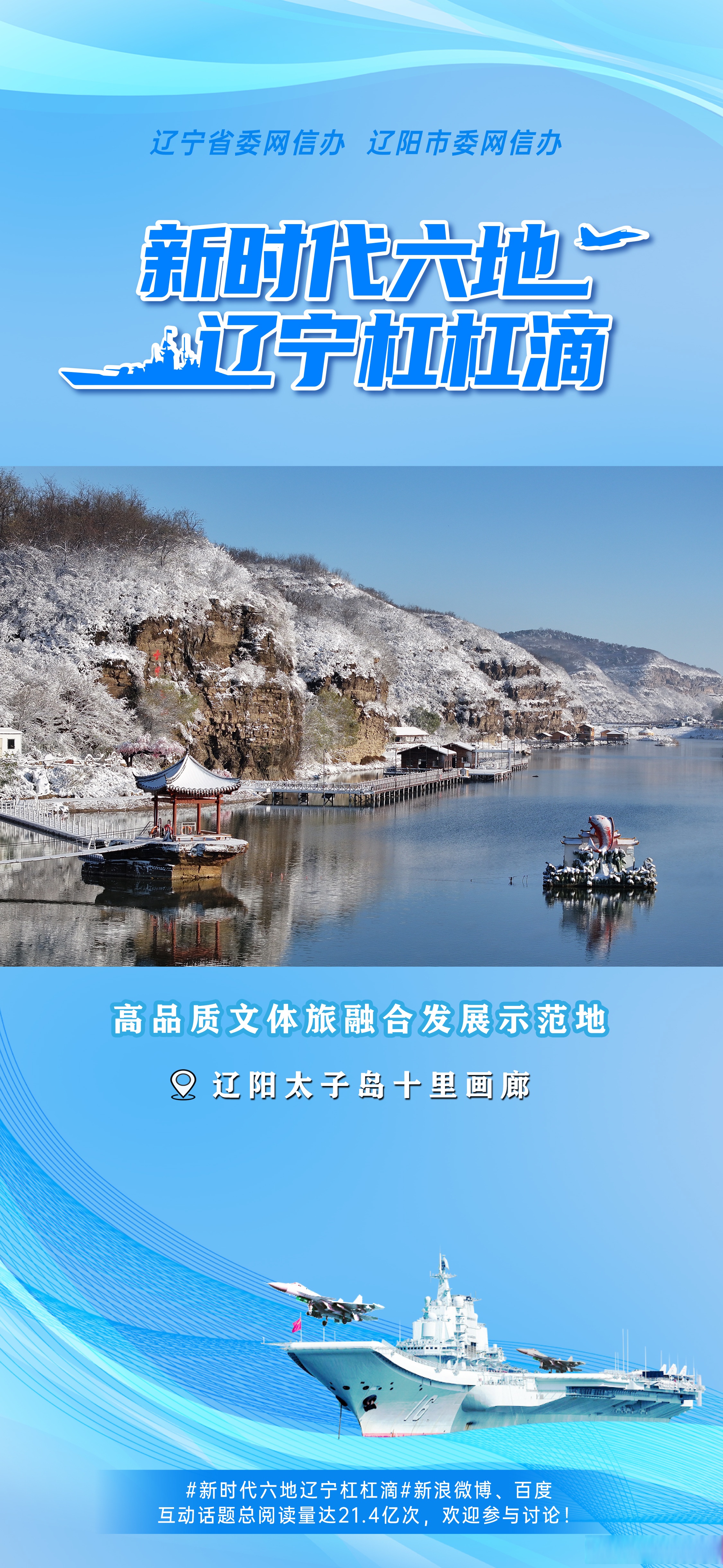 高品质文体旅融合发展示范地——辽阳太子岛十里画廊#新时代六地辽宁