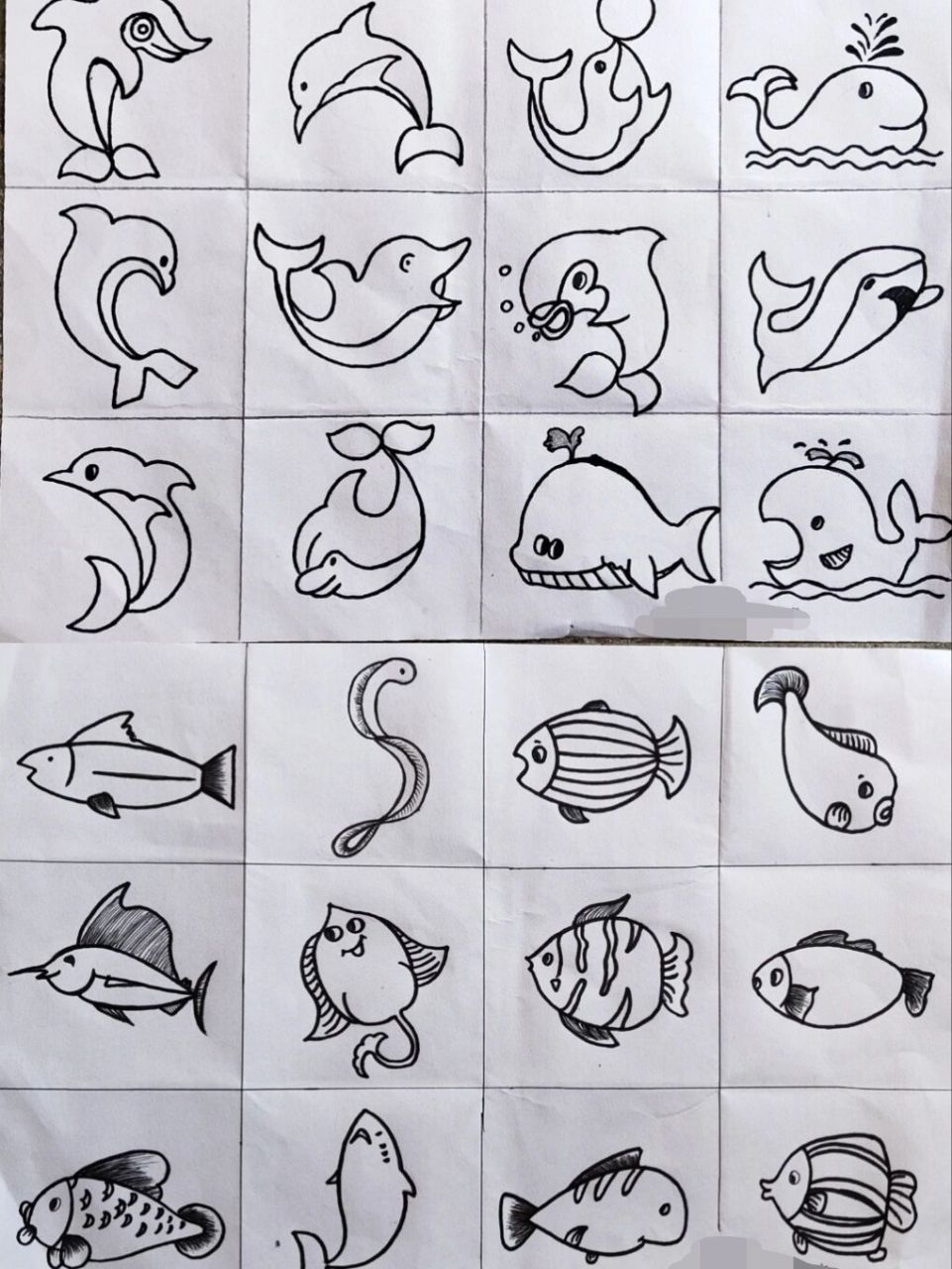 浮游类动物简笔画图片